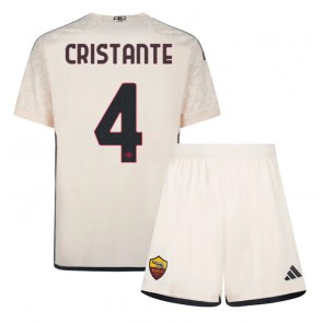 AS Roma Bryan Cristante #4 Replica Away Stadium Kit for Kids 2023-24 Short Sleeve (+ pants)